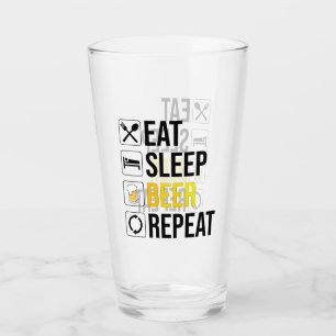 Verre Répétition de la bière de sommeil