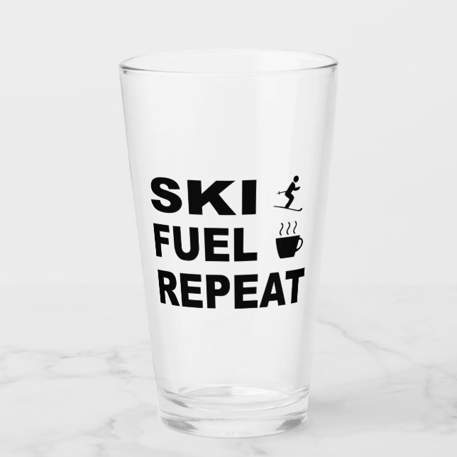 Verre Répétition du carburant de ski (Devant)