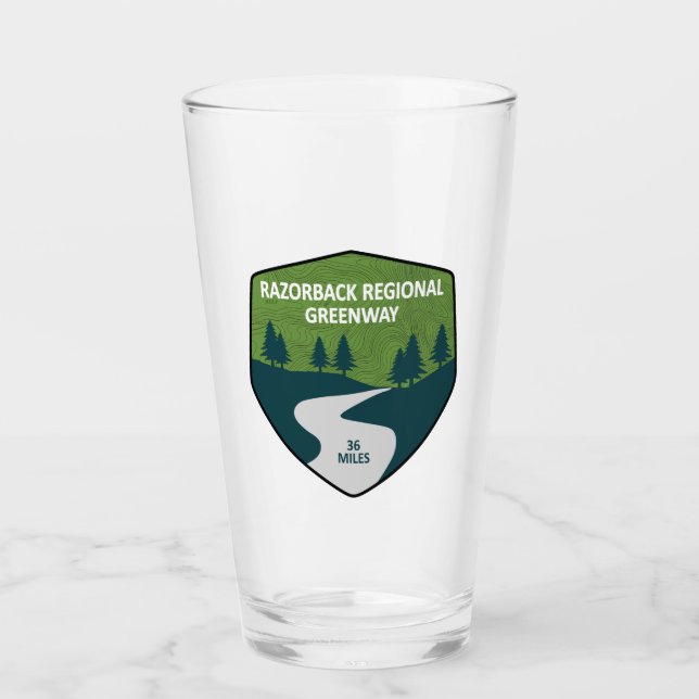 Verre Réseau Vert Régional Razorback (Devant)