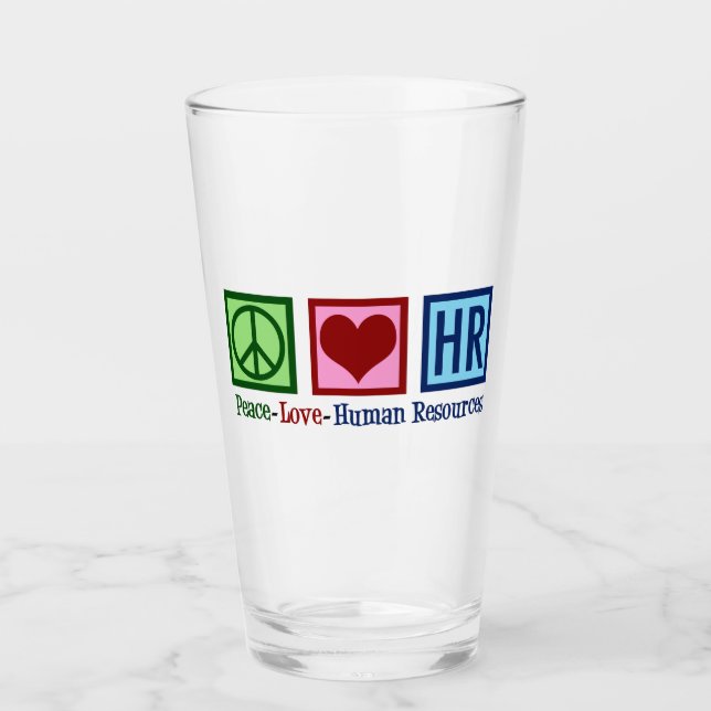 Verre Ressources humaines Peace Love HR (Devant)