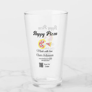Verre Restaurant de pizza café pizzeria scannez le code
