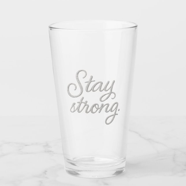 Verre Restez Forte Chemise Tri-Mélange Mug À Deux Tons (Devant)