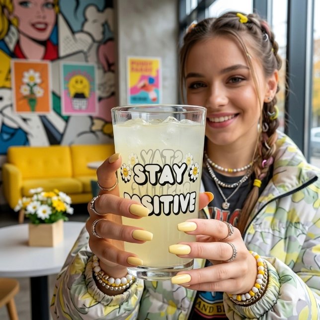 Verre Restez Positif (Créateur téléchargé)
