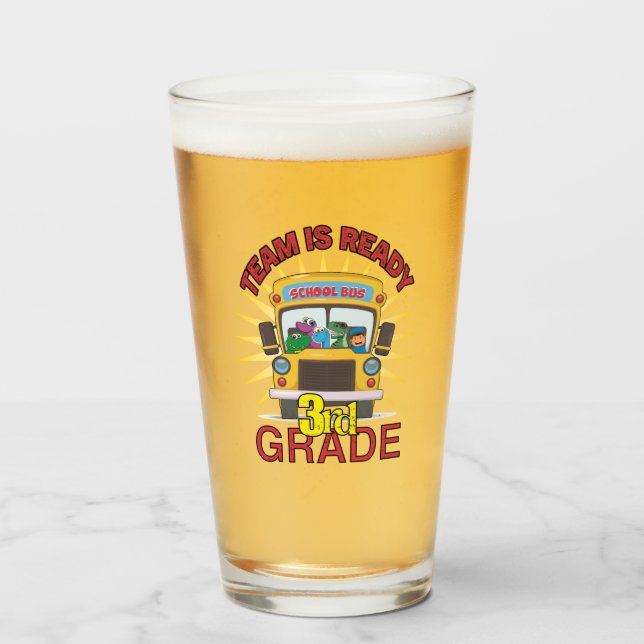 Verre Retour À L'École, Prêt À La 3E Année (Devant (rempli))