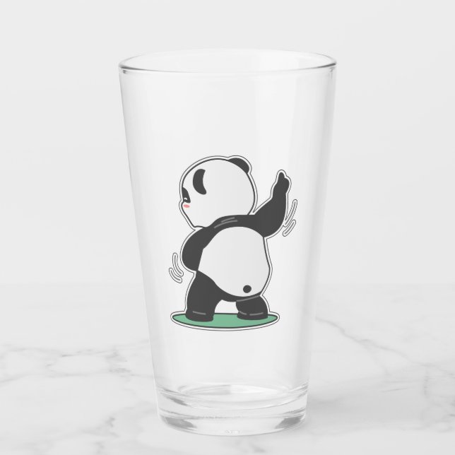 Verre Retour du panda dansant (Devant)