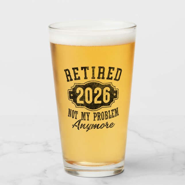 Verre Retraité 2026 plus mon problème pour la retraite (Devant (rempli))
