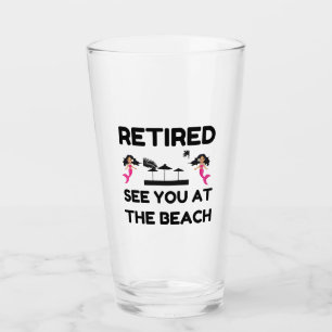 VERRE RETRAITE VOUS VOIR À LA PLAGE