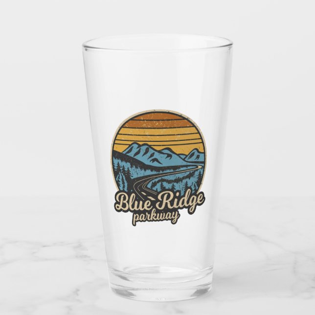 Verre Rétro Blue Ridge Parkway (Devant)