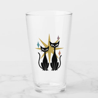 Verre Retro Cats Gold Starburst Glass atomique | Mid-Cen