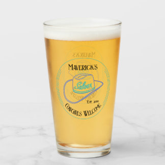 Verre Retro Cowboy Saloon de la bière à pinte
