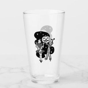 Verre Rétro Mesdames avec Citrouille