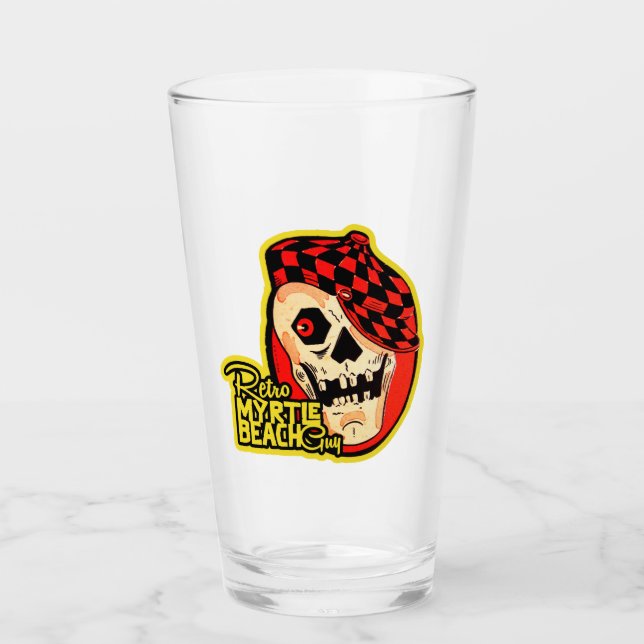 Verre Retro Myrtle Beach Guy Halloween (Devant)