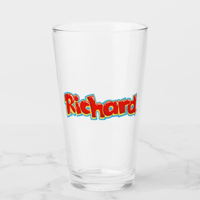 Verre Richard graffiti (Devant)