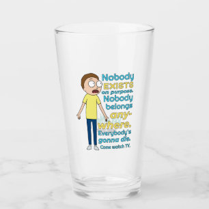 Verre RICK ET MORTY™ Il N'Y A Personne À But Lucrati
