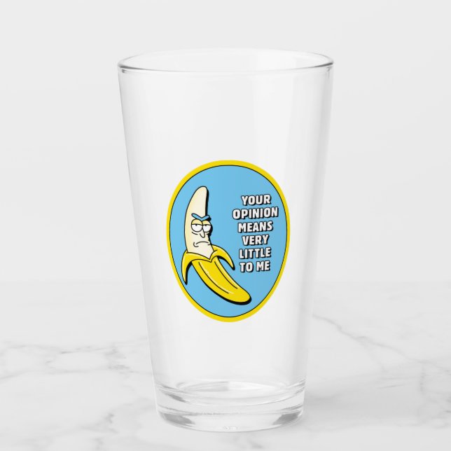Verre RICK ET MORTY™| Insigne de brique banana (Devant)