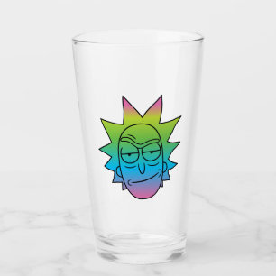 Verre RICK ET MORTY™  motif Rainbow Rick Head