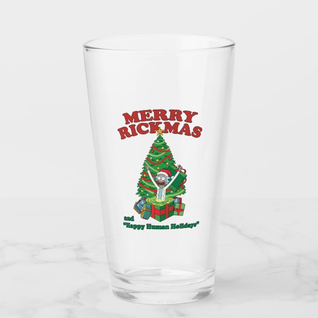 Verre Rick et Morty | Rick Merry Rickmas (Devant)