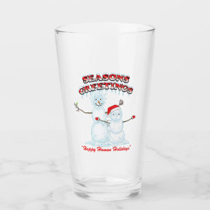 Verre Rick et Morty   Snowmen Season's Greetings