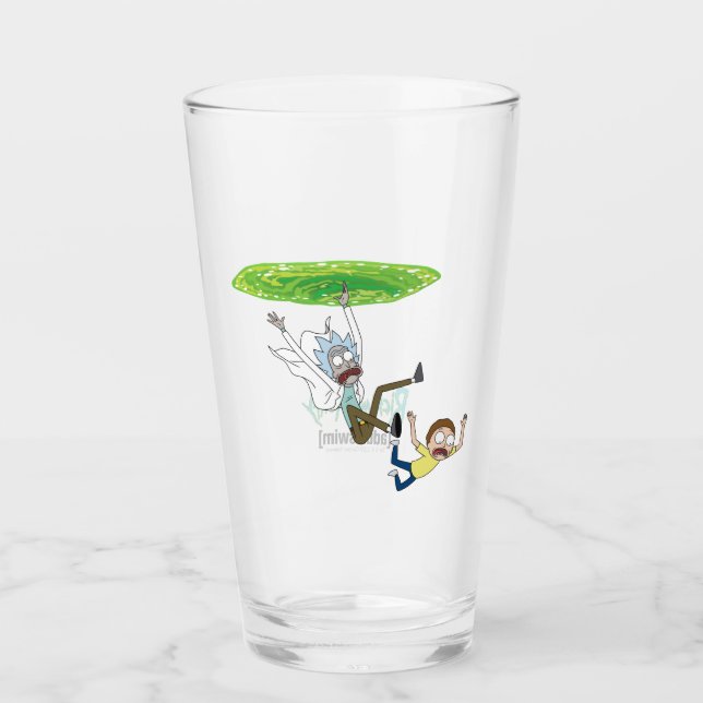 Verre RICK ET MORTY™| Sortir du portail (Devant)