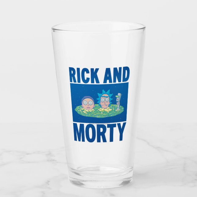 Verre RICK ET MORTY™| Visiter le portail (Devant)