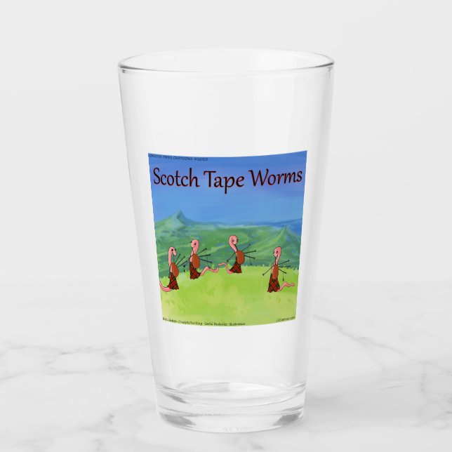 Verre Rick London Worms D'Ecosse Drôle (Devant)