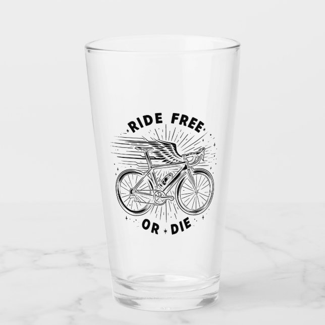 Verre Ride Free Or Die Cyclisme (Devant)