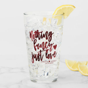 Verre Rien De Fancy Juste Amour   Dark Crimson Mariage r