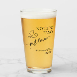 Verre Rien de fantaisiste, juste un élégant mariage d'am
