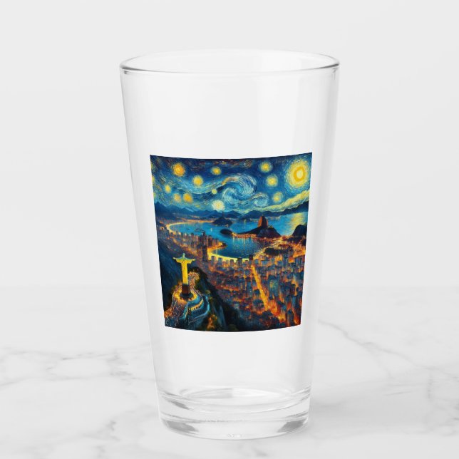 Verre Rio De Janeiro Brésil étoile (Devant)