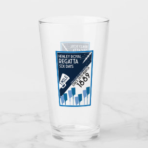 Verre Rivière Thames Regatta - Vintage Retro Style Rowin