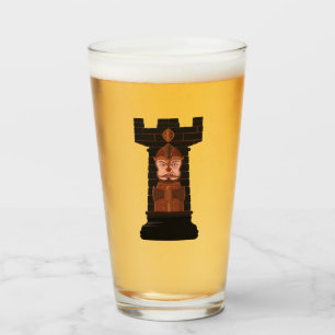 Verre Roche d'échecs noire