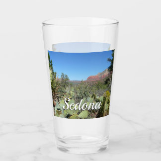 Verre Rochers rouges et cactus I