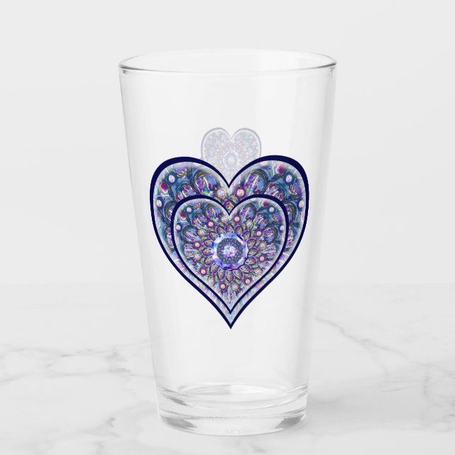 Verre Rosace bleue (Devant)