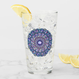 Verre Rosace bleue