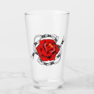 Verre Rose à carreaux