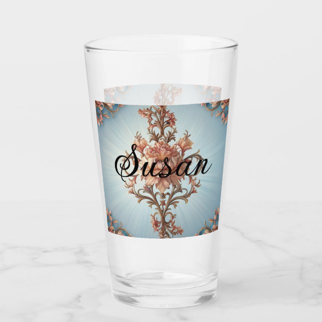 Verre Rose Baroque (Devant)