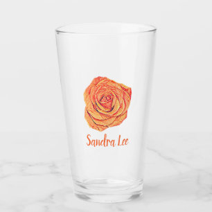 Verre Rose de Tangerine tropicale