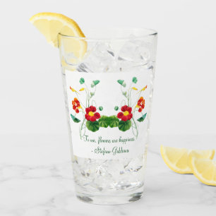 Verre rouge botanique minimaliste vintage pour elle