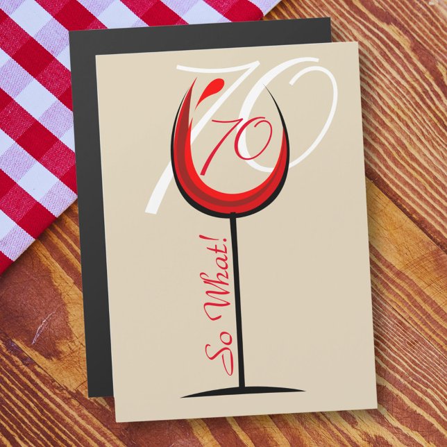 Verre rouge motivationnel moderne 70e anniversaire (Créateur téléchargé)