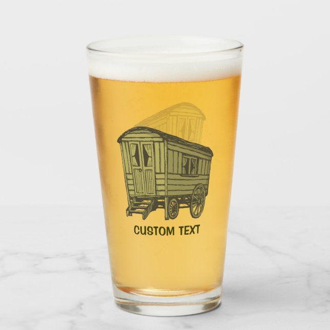 Verre Roulotte de Caravane Tsigane (Devant (rempli))