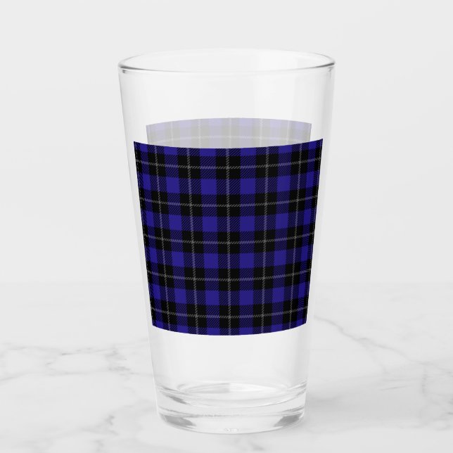 Verre Royal Blue Black Plaid (Devant)