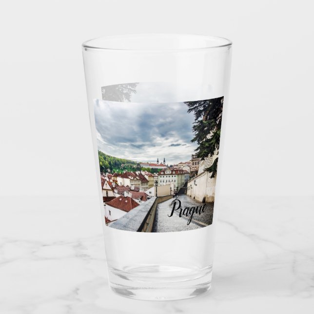 Verre Rue du centre de Prague (Devant)