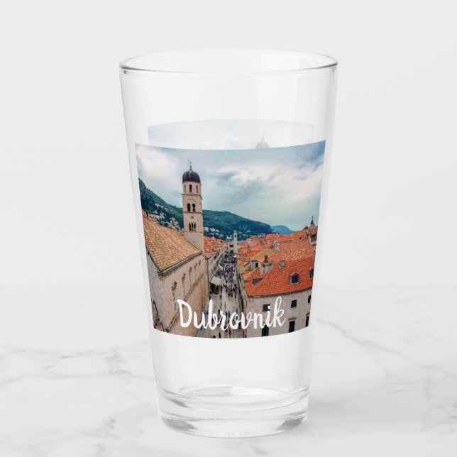 Verre Rue principale de Dubrovnik en Croatie (Devant)
