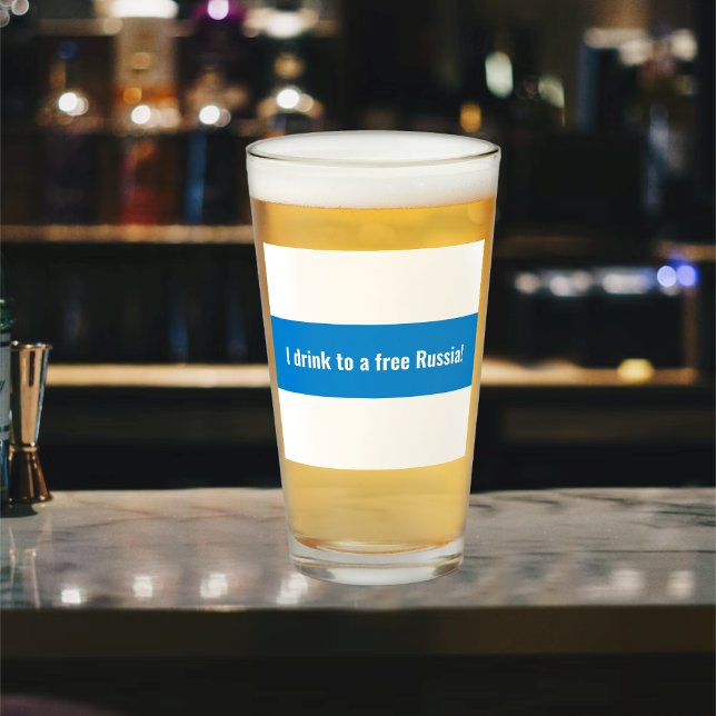 Verre Russie Anglais démocratique - Blanc Bleu Blanc dra (Créateur téléchargé)
