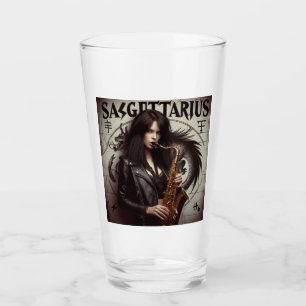 Verre Sagittaire Zodiaque Musicien Saxophone