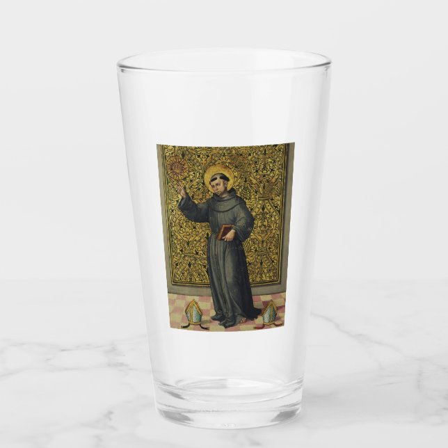 Verre Saint Bernardin de Sienne Art de style Renaissance (Devant)