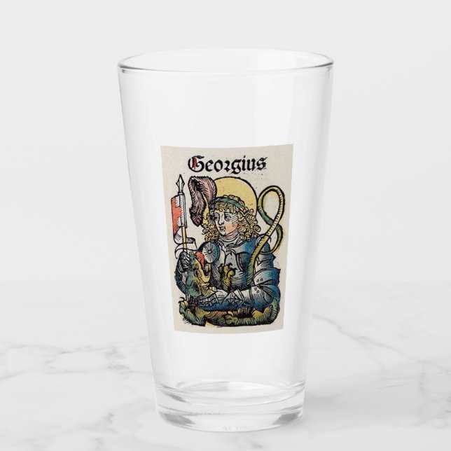 Verre Saint Georges de la Chronique de Nuremberg (Devant)