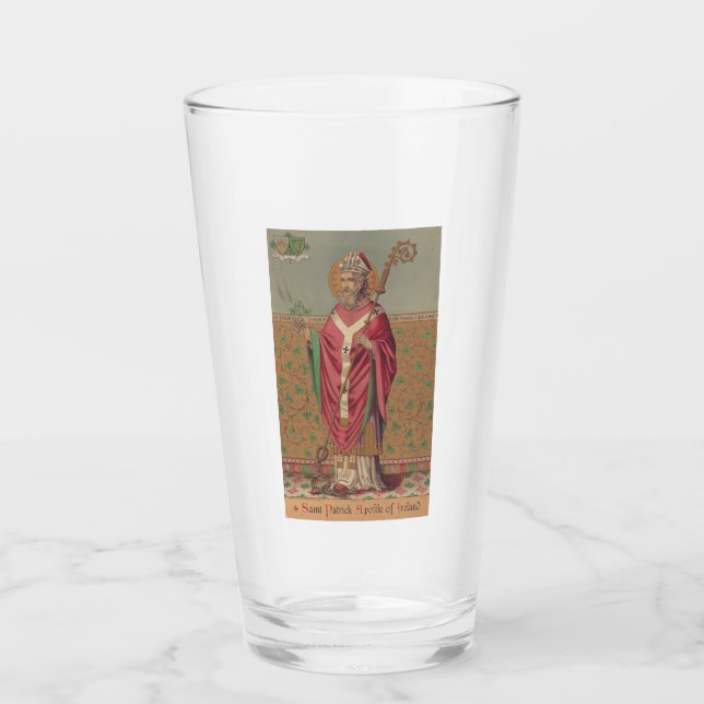Verre Saint Patrick d'Irlande Art celtique sacré (Devant)