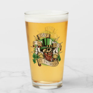 Verre Saint Patrick, Jour de la Bière, Crâne, Leprechaun