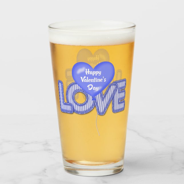 Verre Saint Valentin (Devant (rempli))